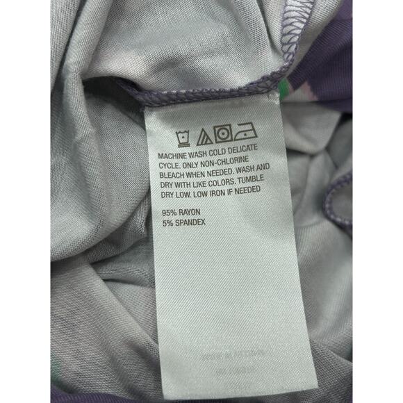 Colleen Lopez Womens Purple Abstract Wide Strap Sleeveless Maxi Dress Size XXS - Picture 9 of 9